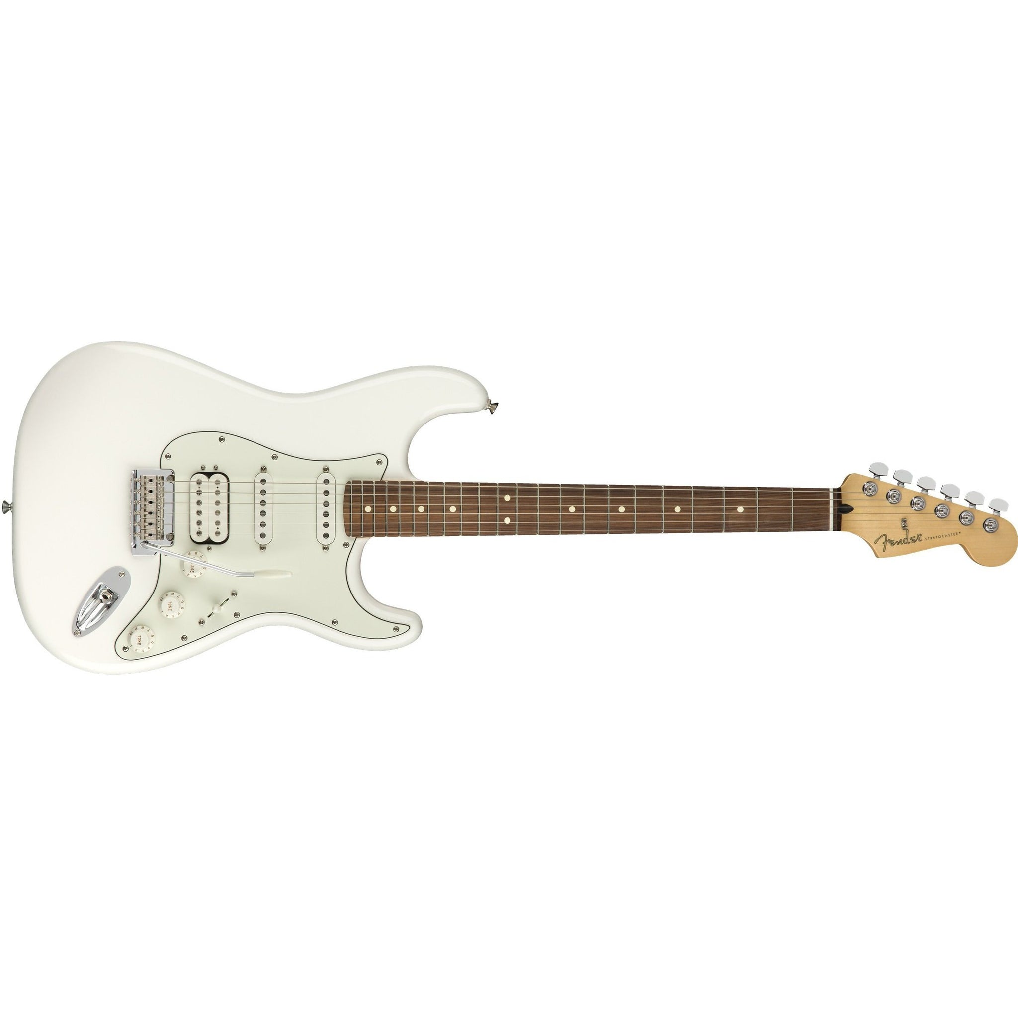 Fender Player Stratocaster HSS PF Electric Guitar-Polar White-Music World Academy