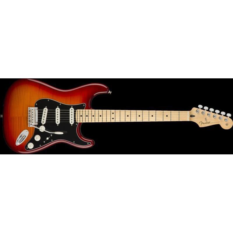 Fender Player Stratocaster Plus Top Electric Guitar MN-Aged Cherry Burst-Music World Academy