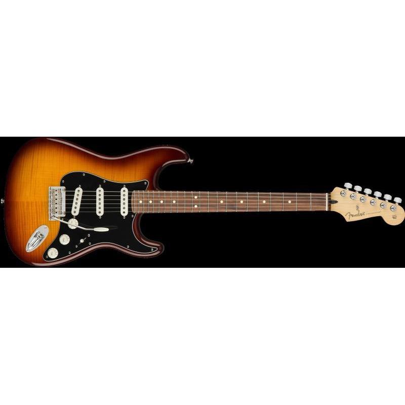 Fender Player Stratocaster Plus Top Electric Guitar Pau Ferro-Tobacco Sunburst-Music World Academy