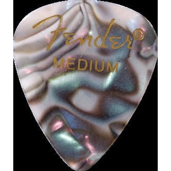 Fender Premium Celluloid Picks 12-Pack Medium-Abalone-Music World Academy