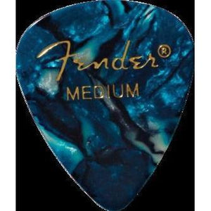 Fender Premium Celluloid Picks 12-Pack Medium-Ocean Turquoise-Music World Academy