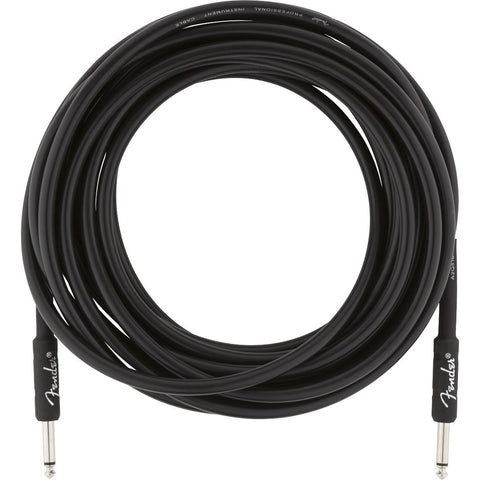 Fender Professional Series Instrument Cable 1/4" Male-1/4" Male 25ft-Black-Music World Academy