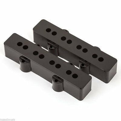 Fender Pure Vintage Jazz Bass Plastic Pickup Cover Set-Black-Music World Academy