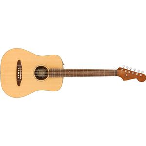 Fender Redondo Mini Acoustic Guitar with Gig Bag-Natural-Music World Academy