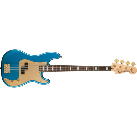Fender Squier 40th Anniversary Gold Edition Precision Bass-Lake Placid Blue-Music World Academy