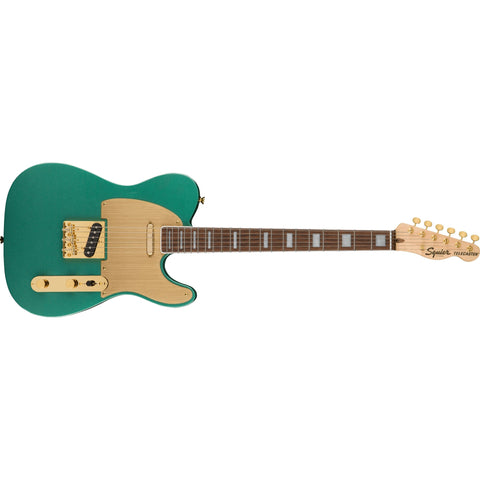 Fender Squier 40th Anniversary Gold Edition Telecaster Electric Guitar-Sherwood Green Metallic-Music World Academy
