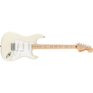 Fender Squier Affinity Series Stratocaster Electric Guitar MN-Olympic White-Music World Academy