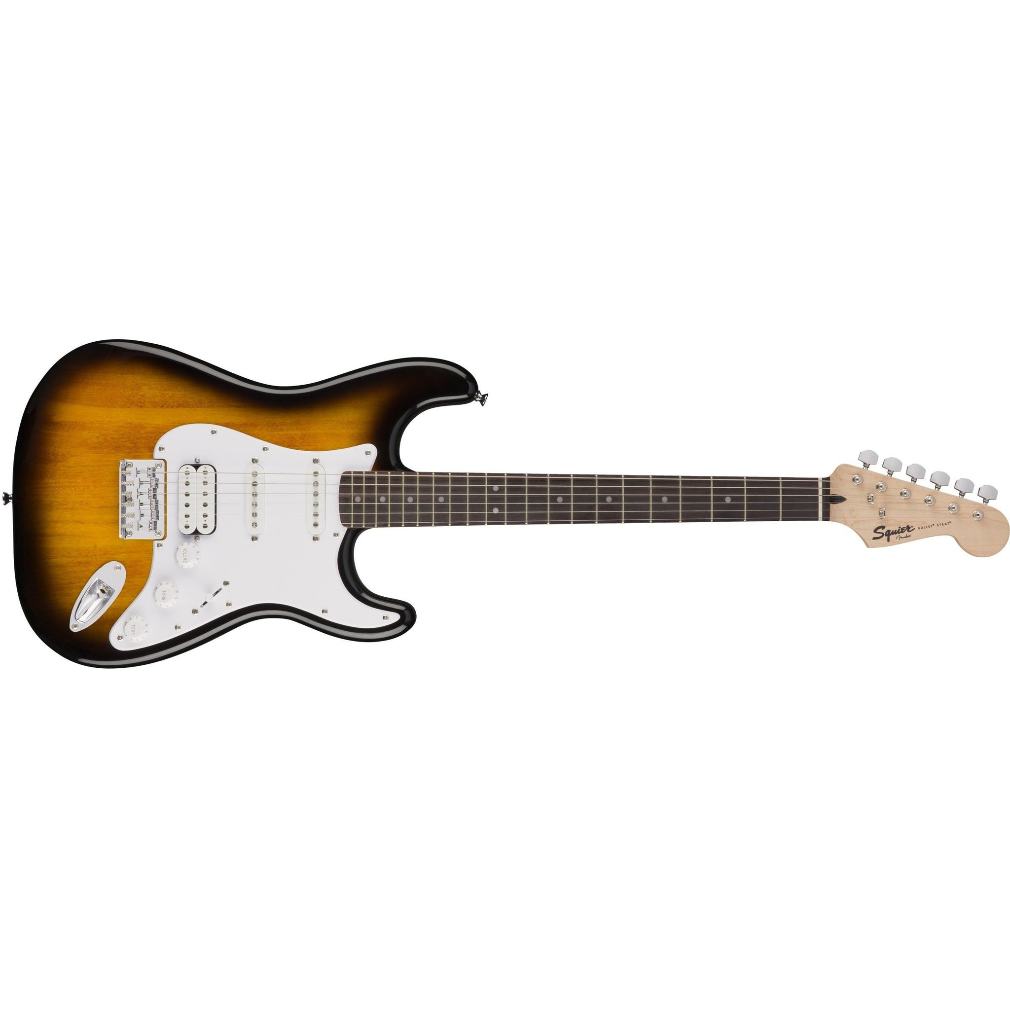 Fender Squier Bullet Stratocaster Electric Guitar HSS LRL-Brown Sunburst-Music World Academy