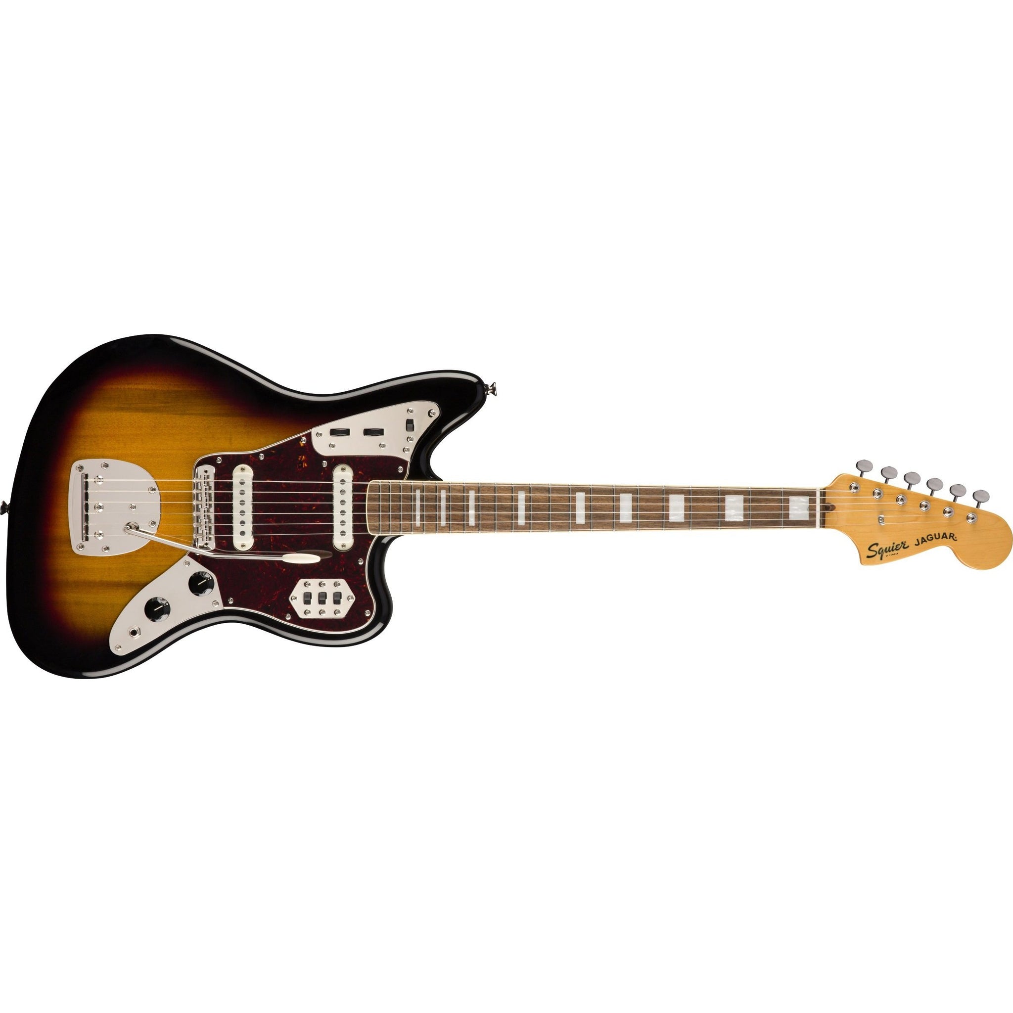 Fender Squier Classic Vibe 70's Jaguar Electric Guitar-3-Colour Sunburst-Music World Academy