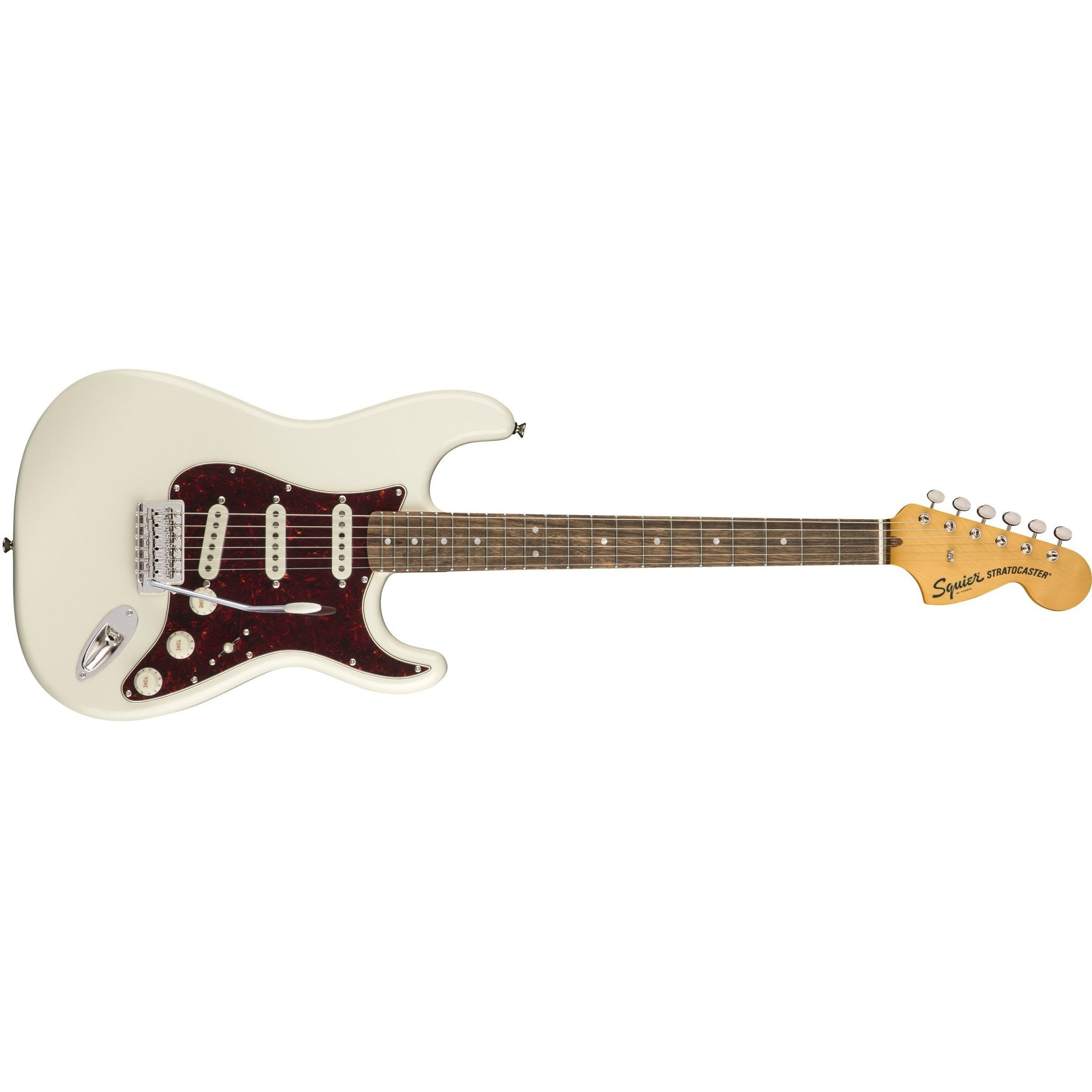 Fender Squier Classic Vibe 70's Stratocaster Electric Guitar-Olympic White-Music World Academy