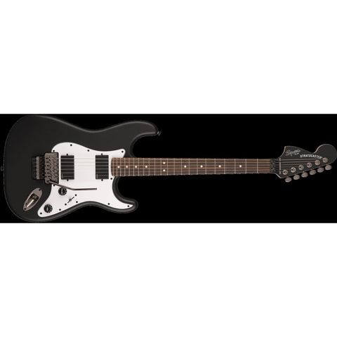 Fender Squier Contemporary Active Stratocaster HH Electric Guitar with Floyd Rose RW Flat Black (Discontinued)-Music World Academy