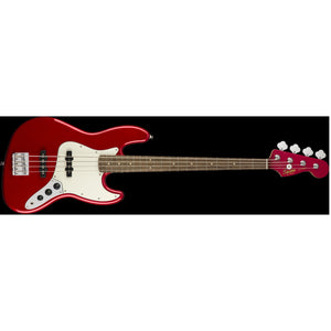 Fender Squier Contemporary Jazz Bass LRL Electric Guitar-Dark Metallic Red (Discontinued)-Music World Academy
