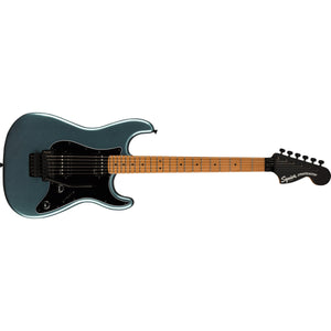 Fender Squier Contemporary Stratocaster HH FR Electric Guitar-Gunmetal Metallic-Music World Academy