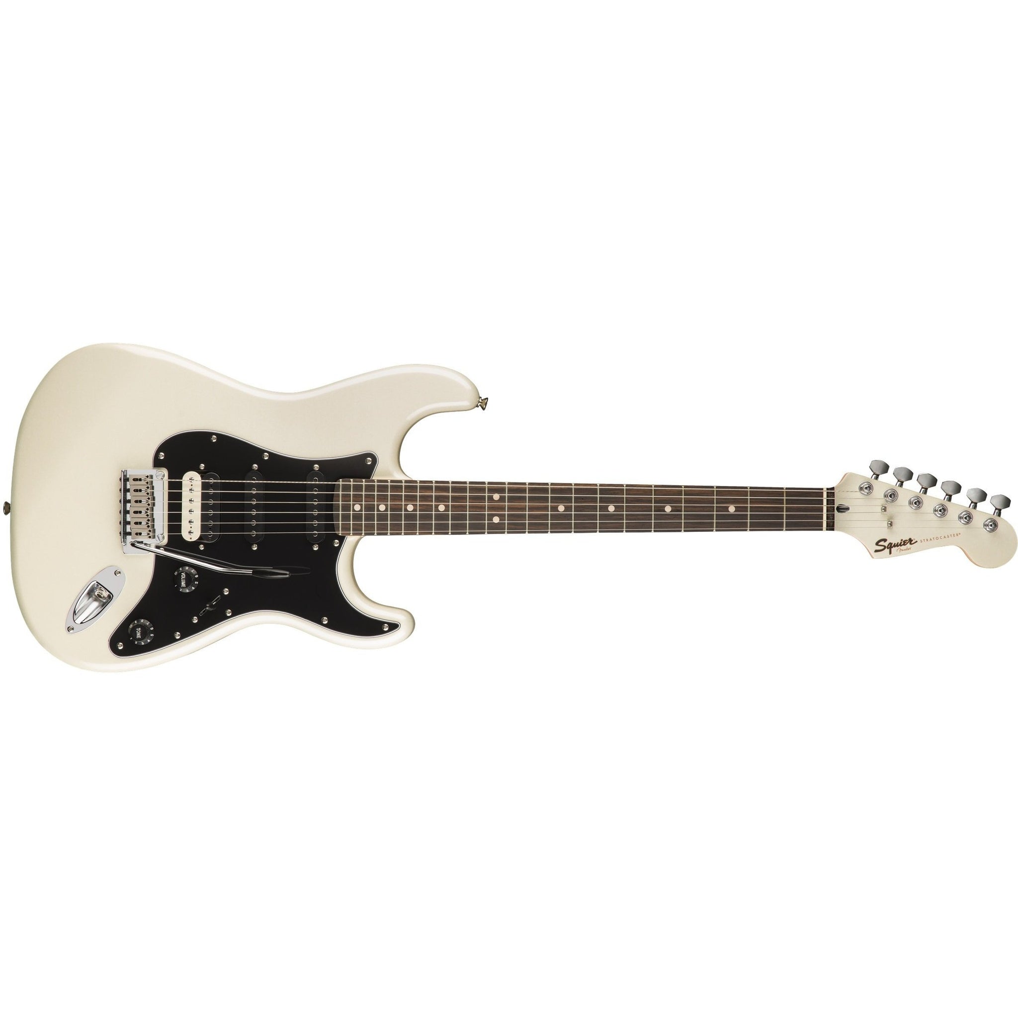 Fender Squier Contemporary Stratocaster HSS Electric Guitar Pearl White (Discontinued)-Music World Academy