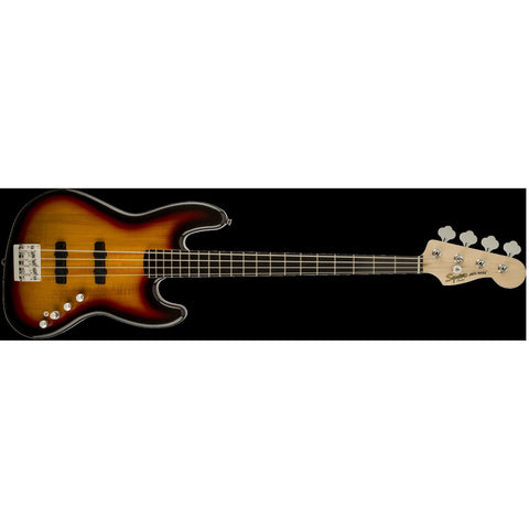 Fender Squier Deluxe Active Jazz Bass-3-Colour Sunburst (Discontinued)-Music World Academy