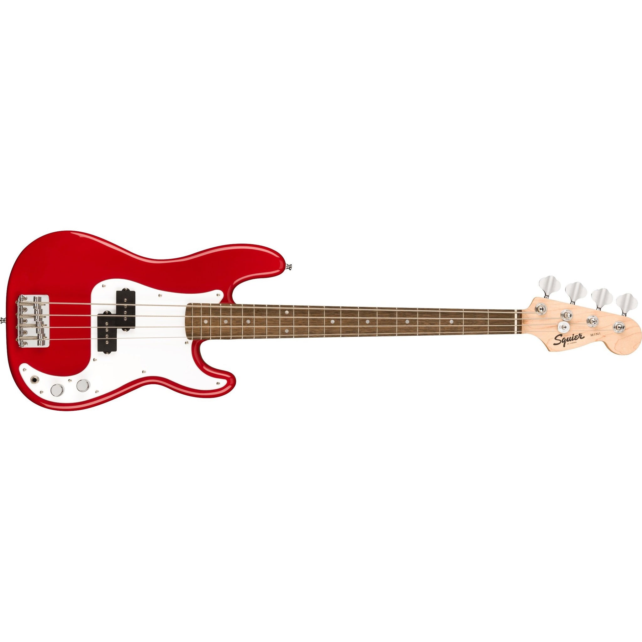 Fender Squier Mini Precision Bass Guitar-Dakota Red-Music World Academy
