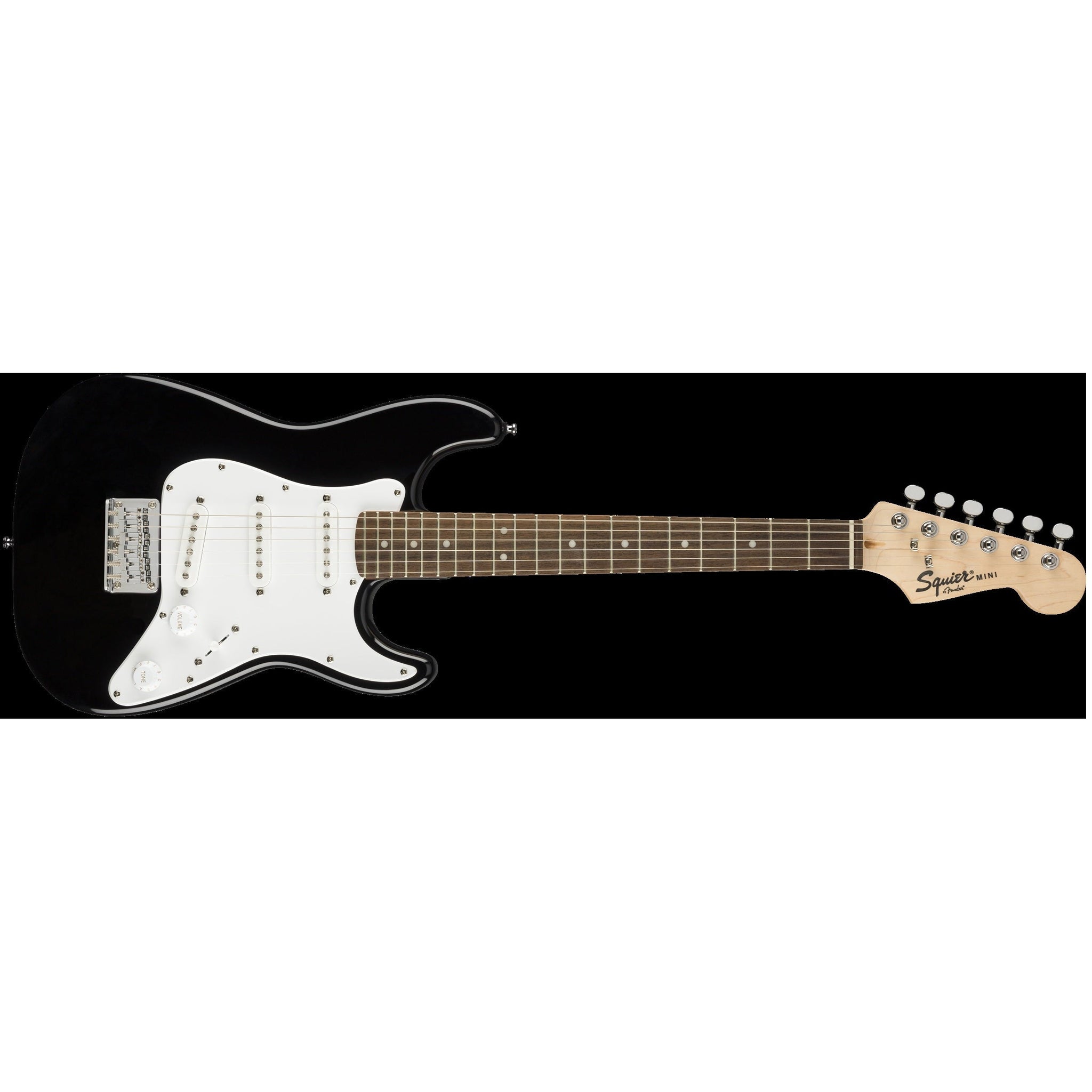 Fender Squier Mini Stratocaster V2 Electric Guitar-Black-Music World Academy