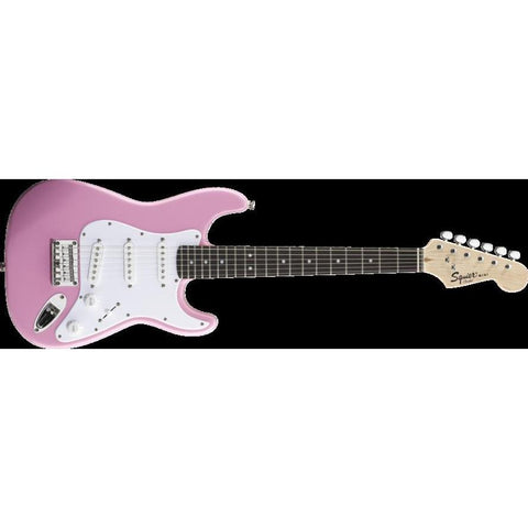 Fender Squier Mini Stratocaster V2 Electric Guitar RW Pink (Discontinued)-Music World Academy
