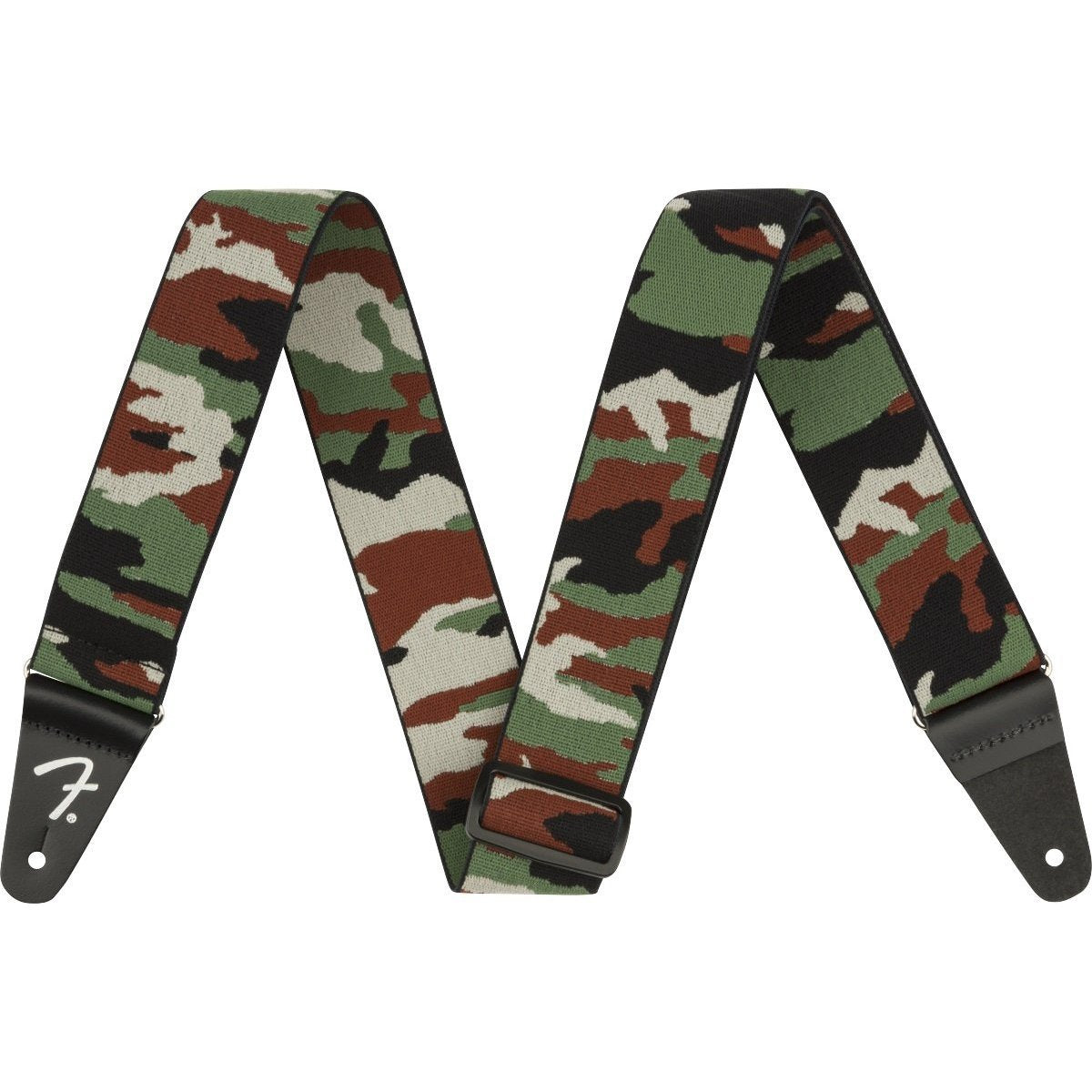 Fender Weighless Camo Guitar Strap-Woodland-Music World Academy