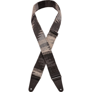 Fender Zion 2" Cotton/Polyester Guitar Strap-Gray Aztec-Music World Academy