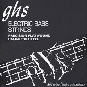 GHS 3025 Flatwound Stainless Steel Bass Guitar Strings Light 45-95-Music World Academy