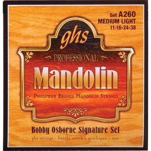 GHS A260 Phosphor Bronze Mandolin Strings Medium Light 11-38-Music World Academy