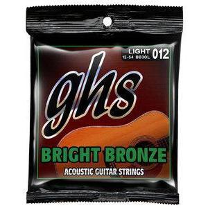 GHS BB30L Bright Bronze Acoustic Guitar Strings Light 12-54-Music World Academy
