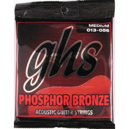 GHS S335 Phosphor Bronze Acoustic Guitar Strings Medium 13-56-Music World Academy