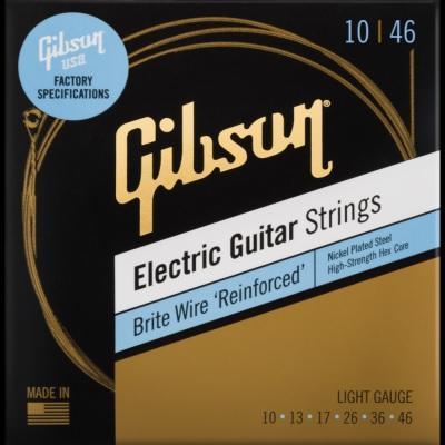 Gibson Brite Wire Reinforced Electric Guitar Strings Light 10-46-Music World Academy
