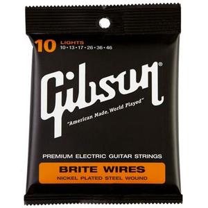 Gibson G-700L Brite Wires Nickel Plated Steel Electric Guitar Strings Light 10-46-Music World Academy