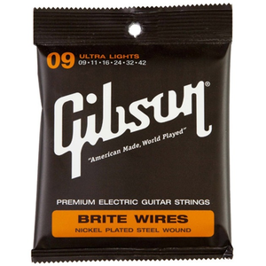 Gibson G-700UL Brite Wires Nickel Plated Steel Electric Guitar Strings Ultra Light 9-42-Music World Academy