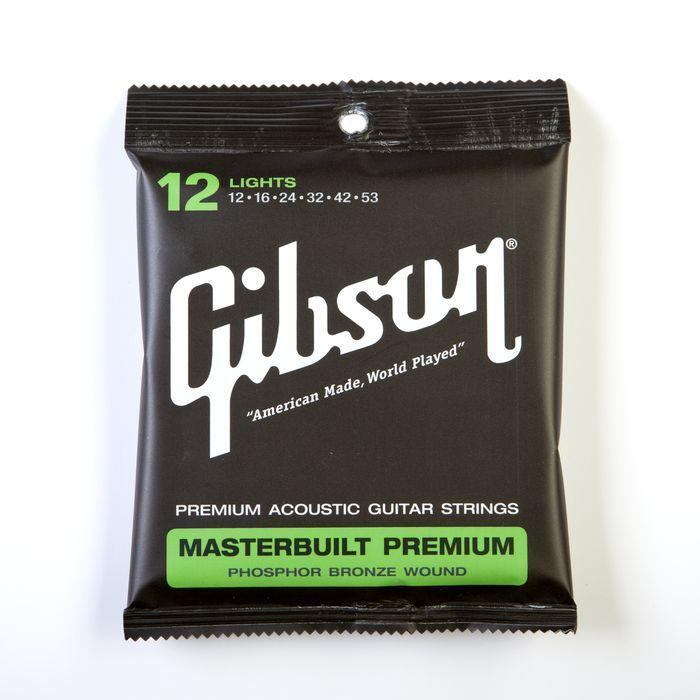 Gibson G-MB12 Masterbuilt Premium Phosphor Bronze Acoustic Guitar Strings Light 12-53-Music World Academy
