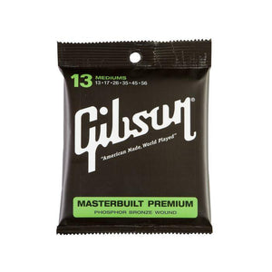 Gibson G-MB13 Masterbuilt Premium Phosphor Bronze Acoustic Guitar Strings Medium 13-56-Music World Academy