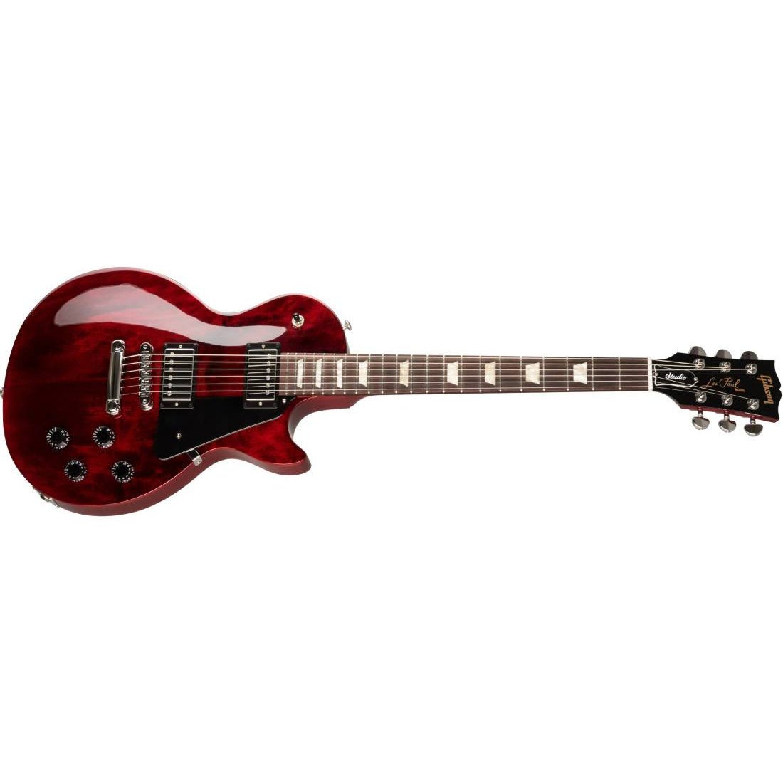 Gibson LPST00WRCH Les Paul Studio Electric Guitar with Gig Bag-Wine Red-Music World Academy