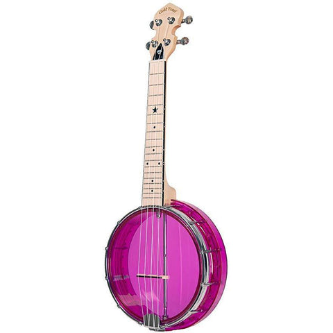 Gold Tone LG-A Little Gem Amethyst Banjo Ukulele with Gig Bag-Purple-Music World Academy