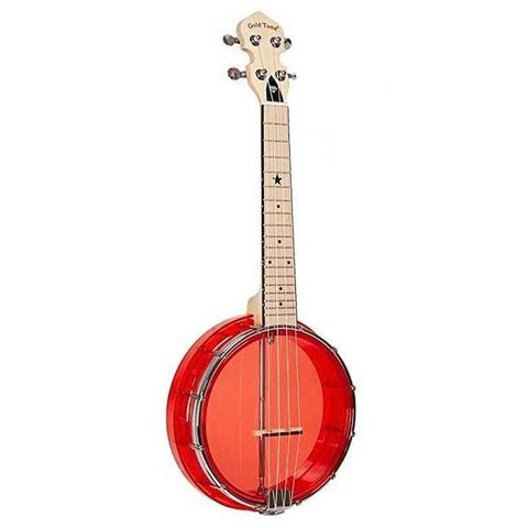 Gold Tone LG-R Little Gem Banjo Ukulele Ruby with Gig Bag-Red-Music World Academy