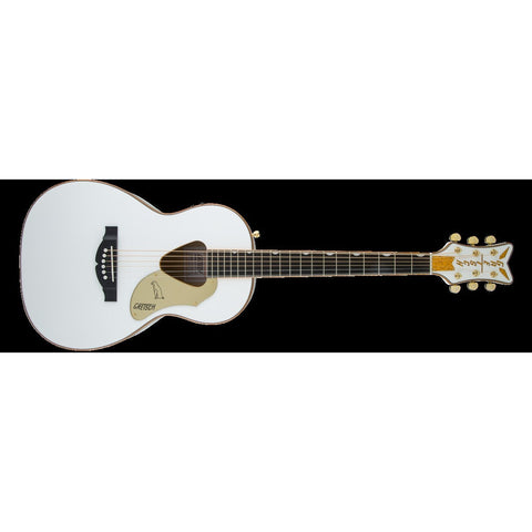 Gretsch G5021WPE Rancher Penguin Parlor Acoustic/Electric Guitar-White-Music World Academy