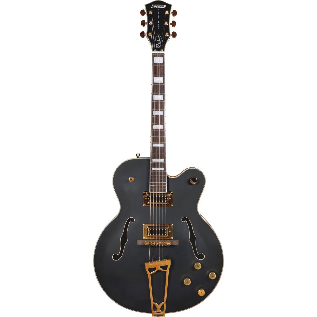 Gretsch G5191BK Tim Armstrong Signature Electromatic Hollow Body Electric Guitar Black-Music World Academy
