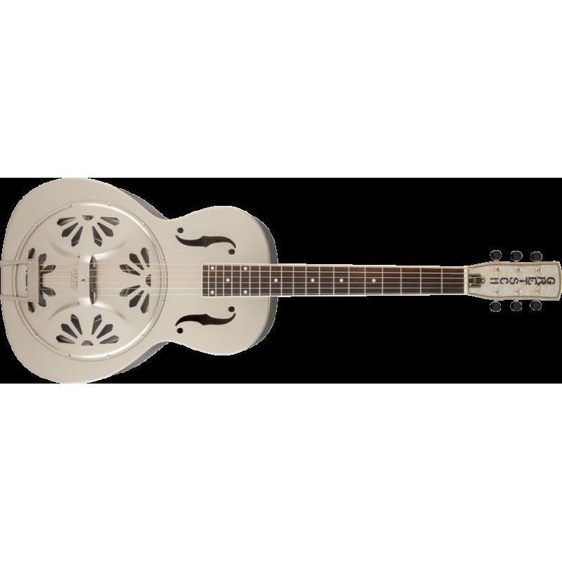 Gretsch G9221 Bobtail Acoustic/Electric Steel Body Resonator Guitar with Fishman Nashville Pickup (Discontinued)-Music World Academy