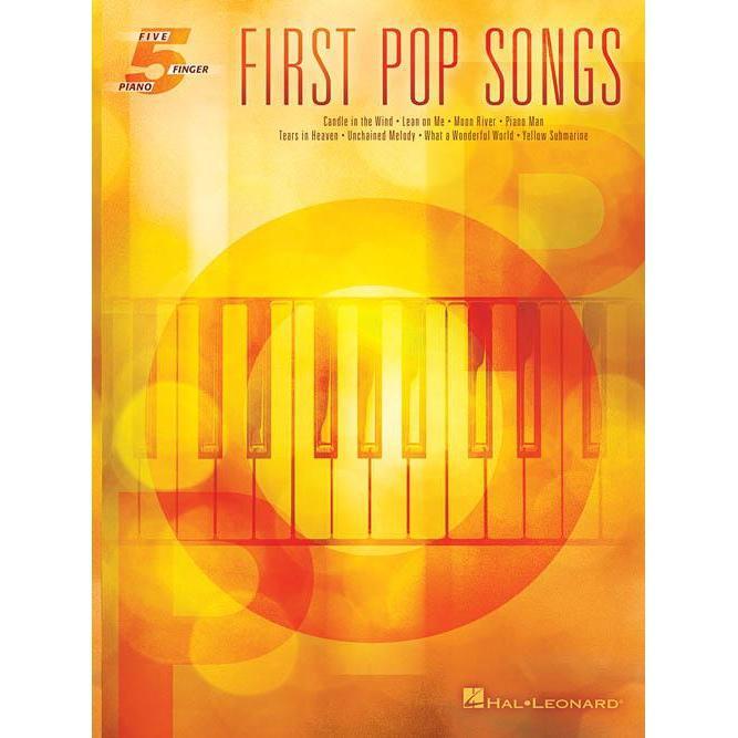 Hal Leonard 123296 First Pop Songs for Five-Finger Piano-Music World Academy