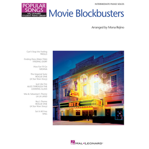 Hal Leonard 232850 Movie Blockbusters Popular Songs Series Intermediate Piano Solo-Music World Academy