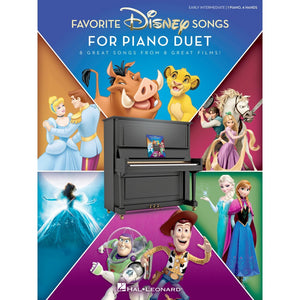 Hal Leonard 285563 Favorite Disney Songs Piano Duet-1 Piano, 4 Hands-Music World Academy