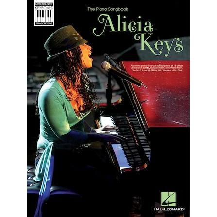 Hal Leonard 307096 Alicia Keys Note for Note Keyboard Transcription-Music World Academy