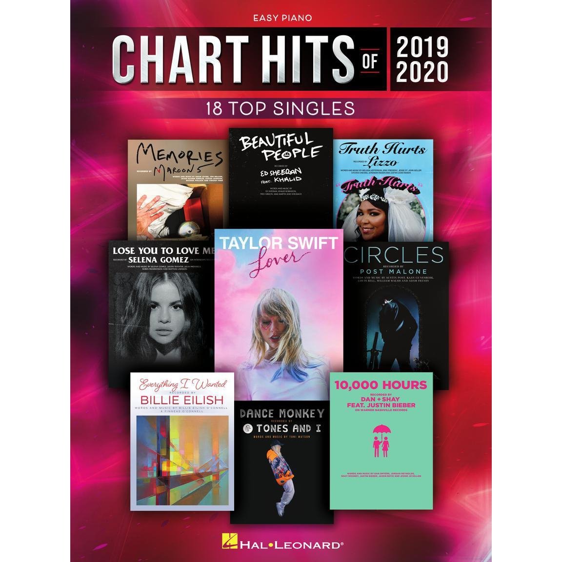 Hal Leonard 334219 Chart Hits of 2019-2020 Easy Piano-Music World Academy