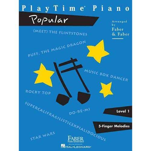 Hal Leonard 420110 Playtime Piano Popular Five-Finger Melodies Book-Level 1-Music World Academy