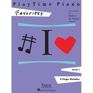 Hal Leonard 420122 Playtime Piano Favorites Five-Finger Melodies Book-Level 1-Music World Academy