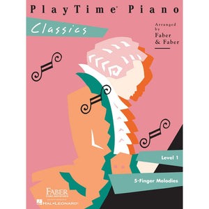 Hal Leonard 420127 Playtime Piano Classics Five-Finger Melodies Book-Level 1-Music World Academy