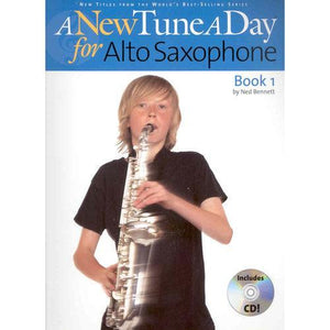 Hal Leonard BMC-11363 A New Tune A Day for Alto Saxophone Book with CD-Music World Academy