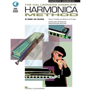 Hal Leonard Complete Harmonica Method Book with Audio Access-Chromatic Harmonica-Music World Academy