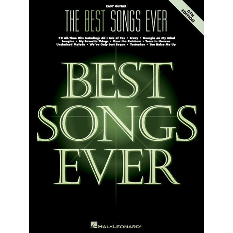 Hal Leonard HL13977 Best Songs Ever Easy Guitar-Music World Academy